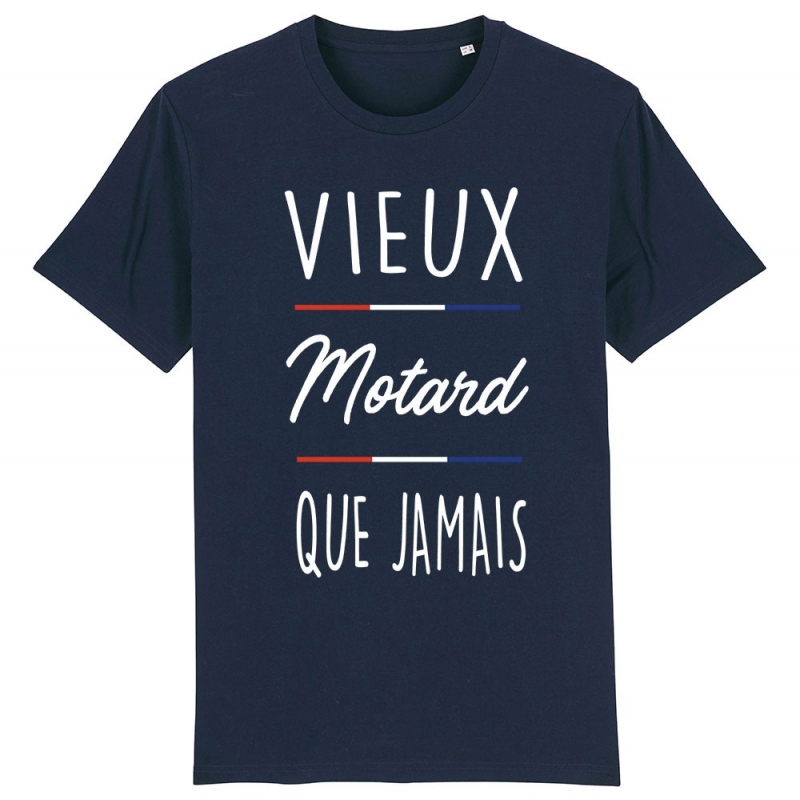 TSHIRT Unisexe VIEUX MOTARD QUE JAMAIS