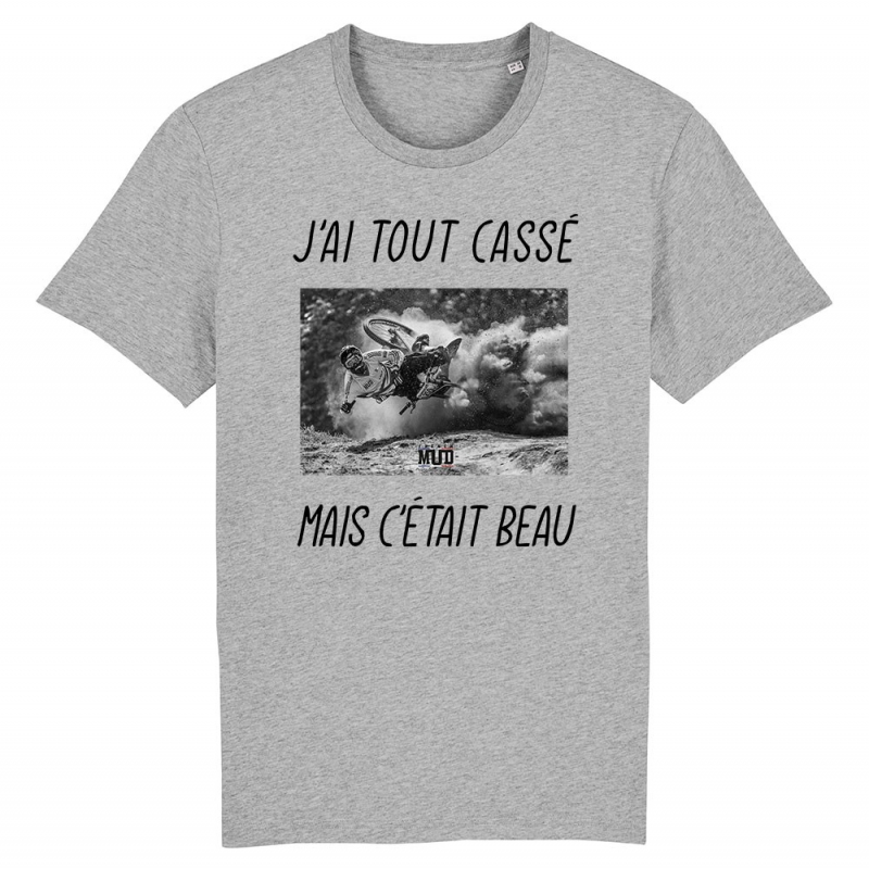 TSHIRT Enfant J'AI TOUT CASSE MAIS C'ETAIT BEAU (VTT)