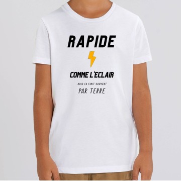 TSHIRT "RAPIDE COMME L'ECLAIR" Enfant