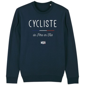 SWEAT "CYCLISTE DE PERE EN FILS" Homme
