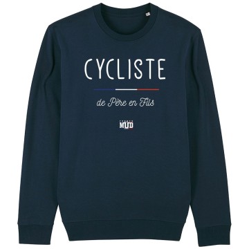 SWEAT "CYCLISTE DE PERE EN FILS" Homme