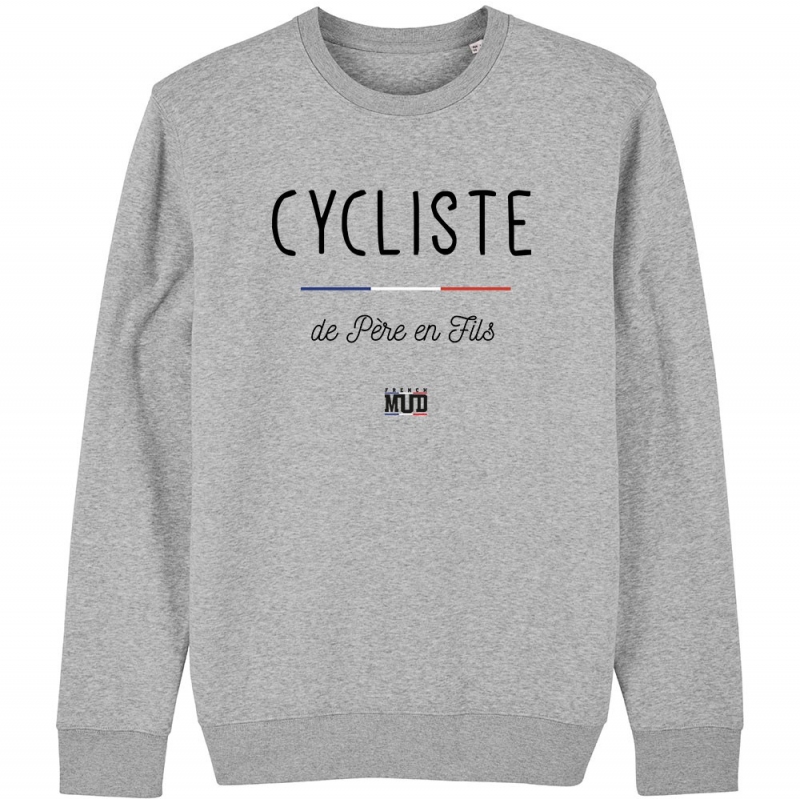 SWEAT Unisexe CYCLISTE DE PÃˆRE EN FILS