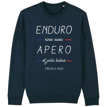 SWEAT Unisexe ENDURO RIME AVEC APERO ET BOBOS
