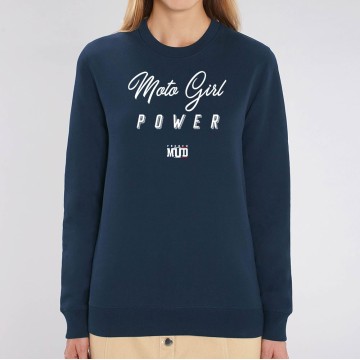 SWEAT "MOTO GIRL POWER" Femme