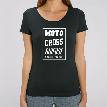 TSHIRT "MOTO CROSS RIDEUSE" Femme