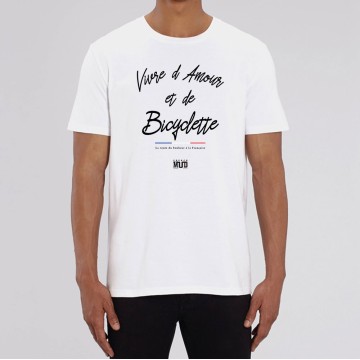 TSHIRT Unisexe VIVRE D'AMOUR ET DE BICYCLETTE