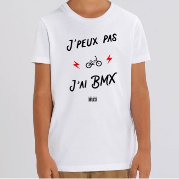 TSHIRT "JE PEUX PAS J'AI BMX" Enfant