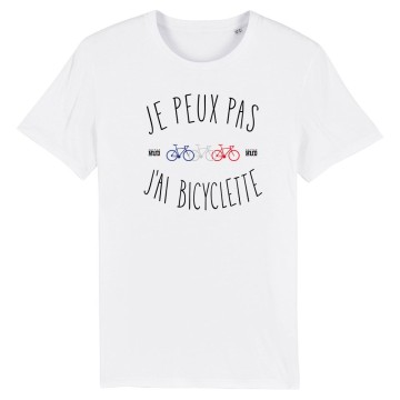 TSHIRT Enfant JE PEUX PAS J'AI BICYCLETTE