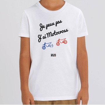 TSHIRT Enfant JE PEUX PAS J'AI MOTOCROSS