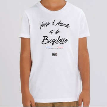 TSHIRT Enfant VIVRE D'AMOUR ET DE BICYCLETTE