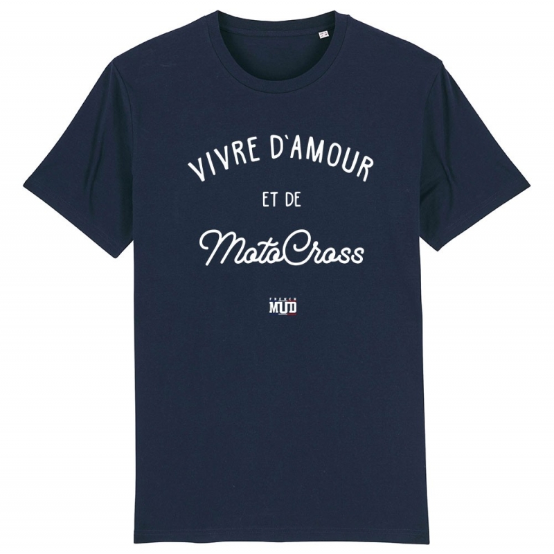 TSHIRT Enfant VIVRE D'AMOUR ET DE MOTOCROSS