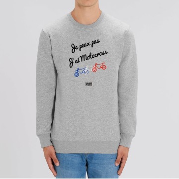SWEAT "JE PEUX PAS J'AI MOTOCROSS" Homme