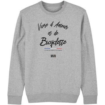 SWEAT Unisexe VIVRE D'AMOUR ET DE BICYCLETTE