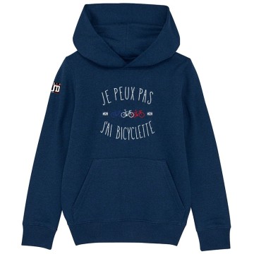 HOODIE Enfant JE PEUX PAS J'AI BICYCLETTE