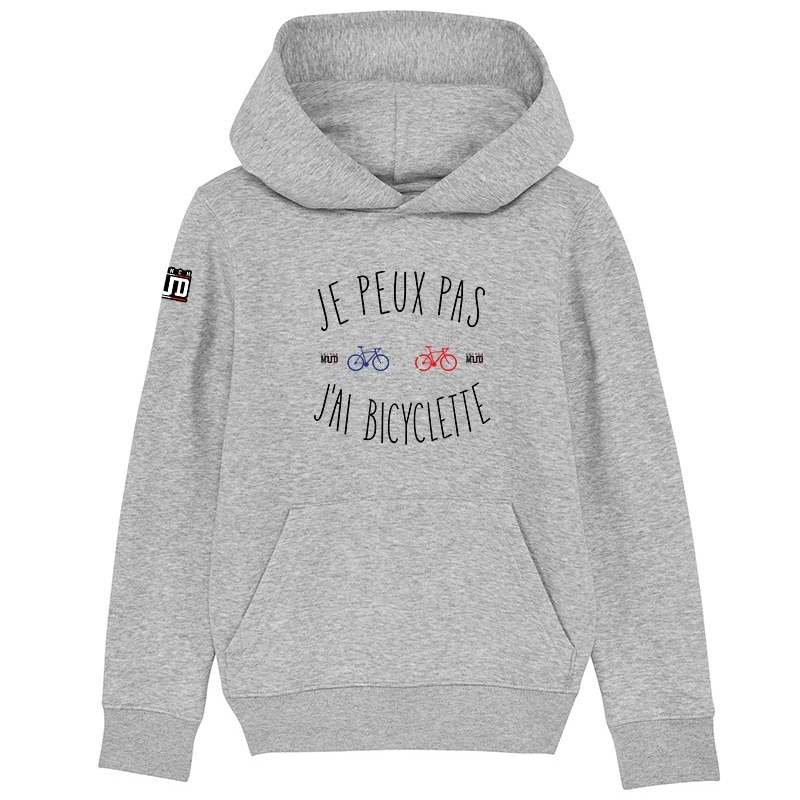 HOODIE Enfant JE PEUX PAS J'AI BICYCLETTE