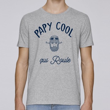 Tshirt Bio "Papy Cool qui roule"