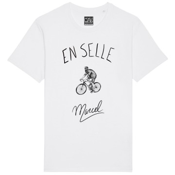 Tshirt Homme Bio "En selle Marcel"