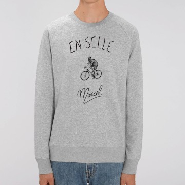 Sweat Homme Bio "En selle Marcel"