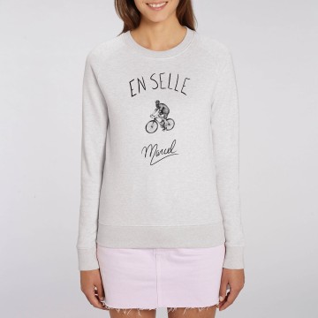 SWEAT "EN SELLE MARCEL" Femme BIO