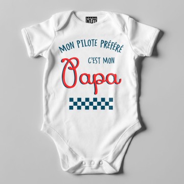 Body Bio "Mon Pilote prefere c'est mon papa"