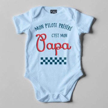 BODY "MON PILOTE PREFERE C'EST MON PAPA" Bebe BIO