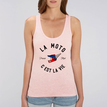 DEBARDEUR "LA MOTO C'EST LA VIE (VERSION MX)" Femme BIO