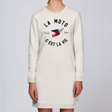 Robe Sweat Bio "La Moto c'est la Vie" version MX