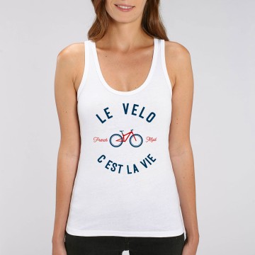DEBARDEUR "LE VELO C'EST LA VIE (VERSION VTT)" Femme BIO