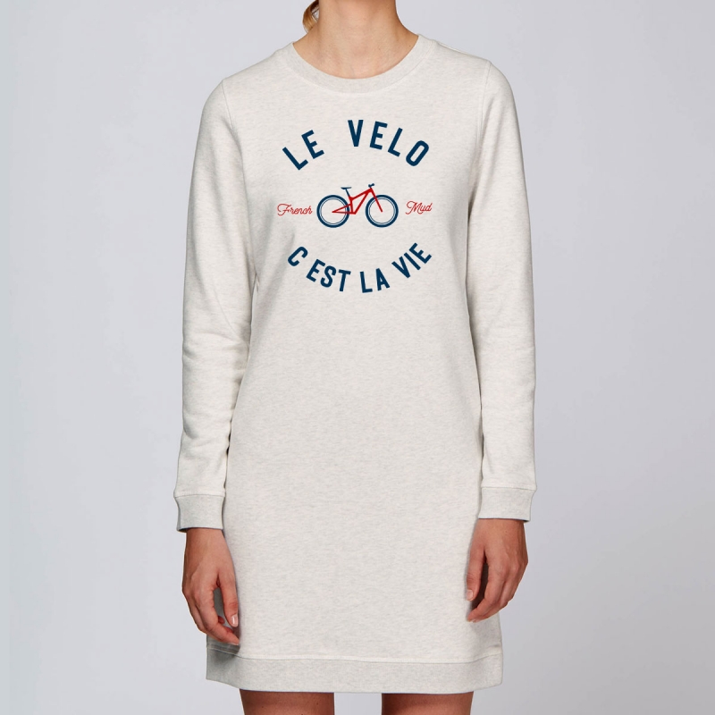 Robe Sweat Bio "Le Velo c'est la Vie" version VTT