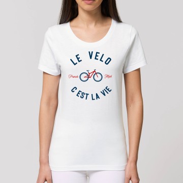 TSHIRT "LE VELO C'EST LA VIE (VERSION VTT)" Femme BIO