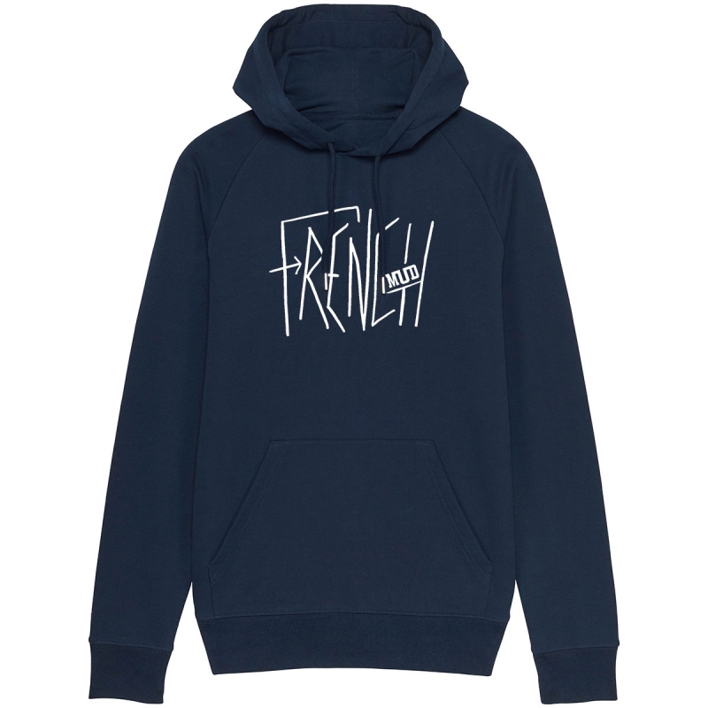 Sweat Capuche Homme Bio "French Mud Destroy"