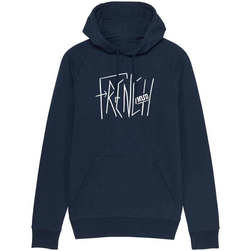 Sweat Capuche Homme Bio "French Mud Destroy" Sweat Capuche Homme Bio "French Mud Destroy"