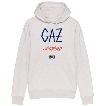 Sweat Capuche Homme Bio "Gaz en Grand"