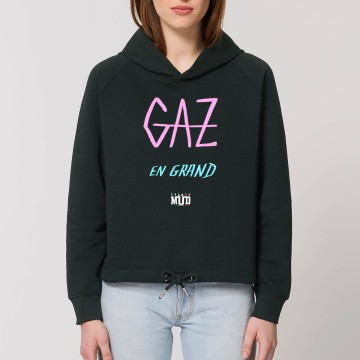 Sweat Capuche Femme Bio "Gaz en Grand"