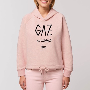 HOODIE "GAZ EN GRAND" Femme BIO