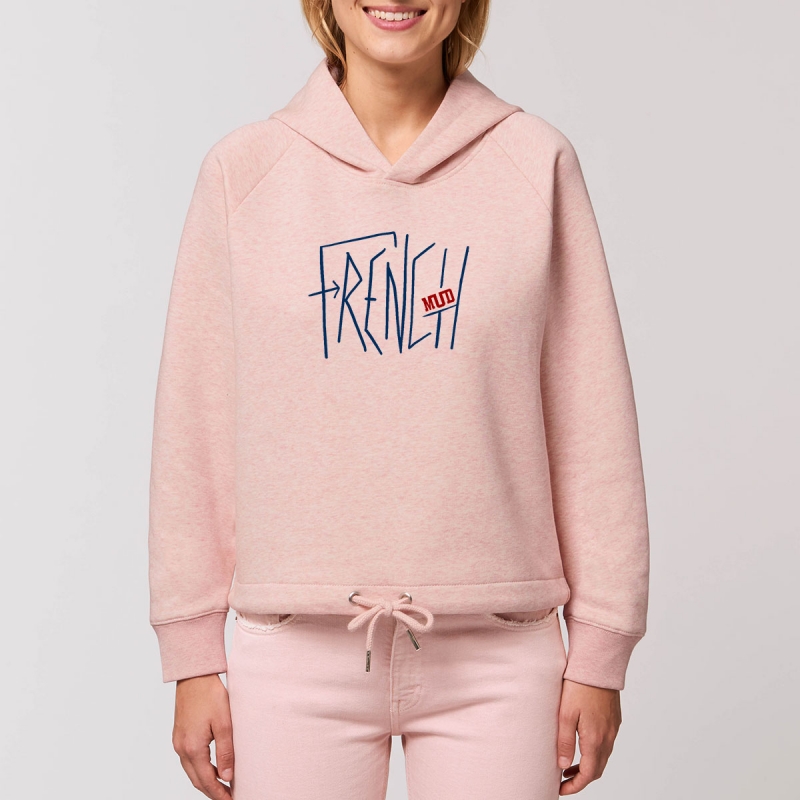 Sweat Capuche Femme Bio "French Mud Destroy"