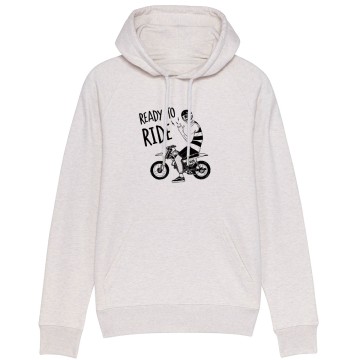 Sweat Capuche Homme Bio "Ready to Ride"