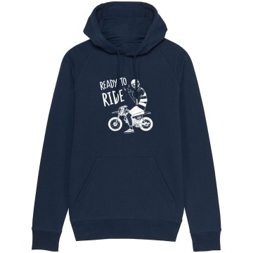 Sweat Capuche Homme Bio "Ready to Ride"