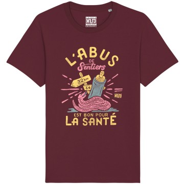 Tshirt Homme Bio "L'Abus de Sentiers est bon pour la sante"