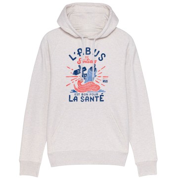 Sweat Capuche Homme Bio "L'abus de sentiers est bon pour la sante"