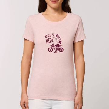Tshirt Femme Bio "Ready to Ride"