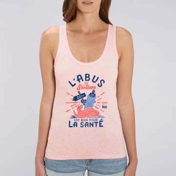Debardeur Femme Bio "L'abus de sentiers est bon pour la sante"