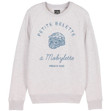 SWEAT "PETITE BELETTE A MOBYLETTE" Femme BIO