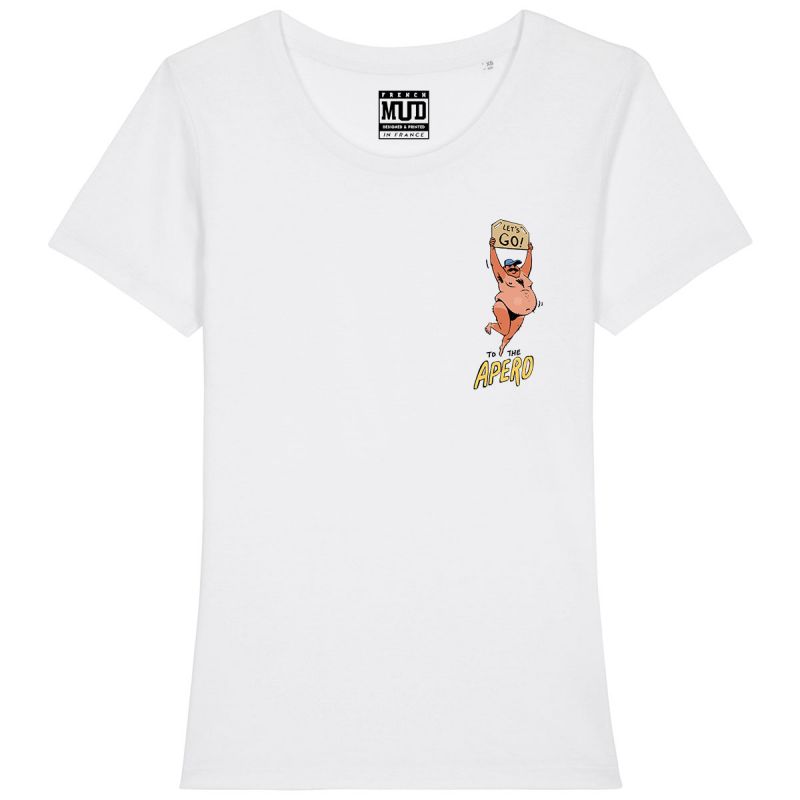 Tshirt Femme Bio "Let's Go To The Apero"