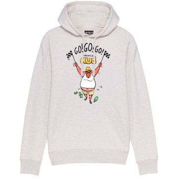 HOODIE "GO GO GO" Homme BIO