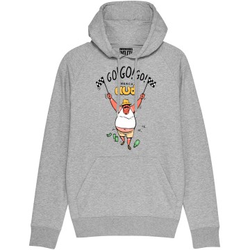 Sweat Capuche Homme Bio "Go Go Go"