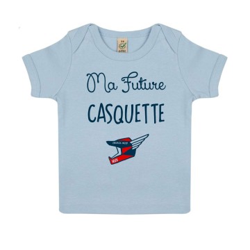 Tshirt Bebe Bio "Ma futur casquette"