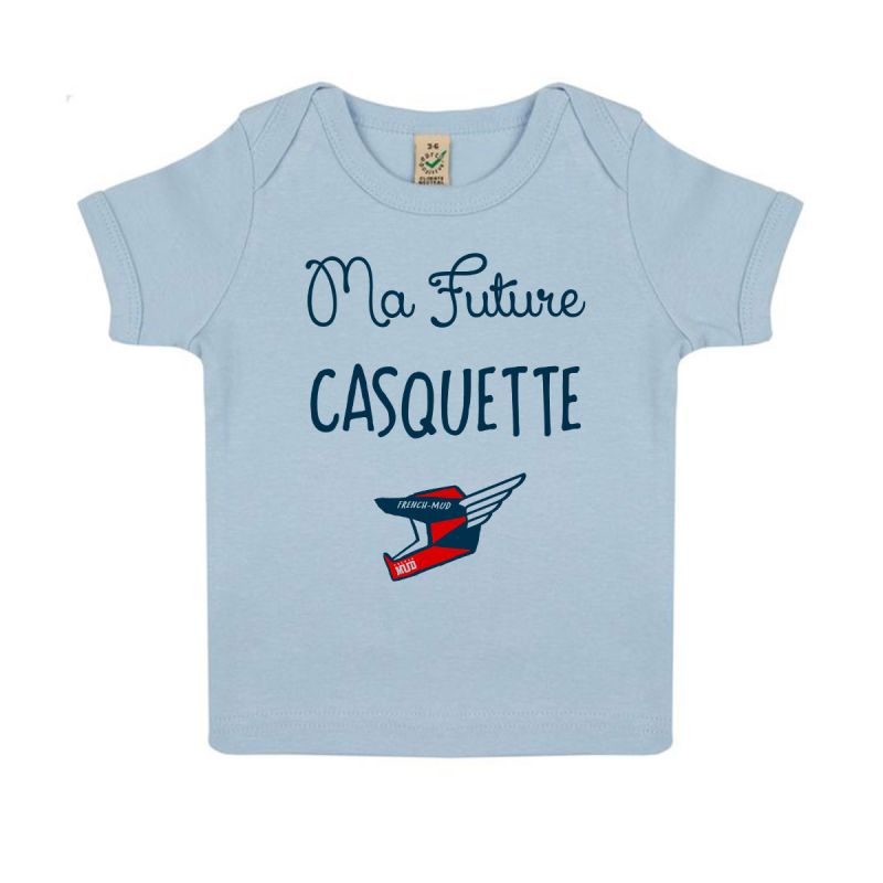 Tshirt Bebe Bio "Ma futur casquette"