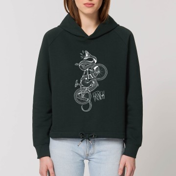 Hoodie Virus BMX Femme