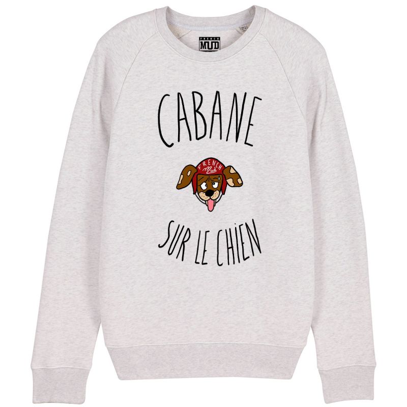 Sweat Homme Bio "Cabane sur le chien"